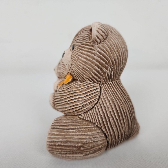 Artisania Rinconada Teddy Bear Uruguayan Hand Carved Pottery Vintage Figurine - Picture 6 of 9